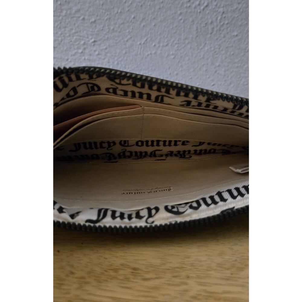 Juicy Couture Black Pebbled Faux Leather Wristlet - Picture 5 of 6